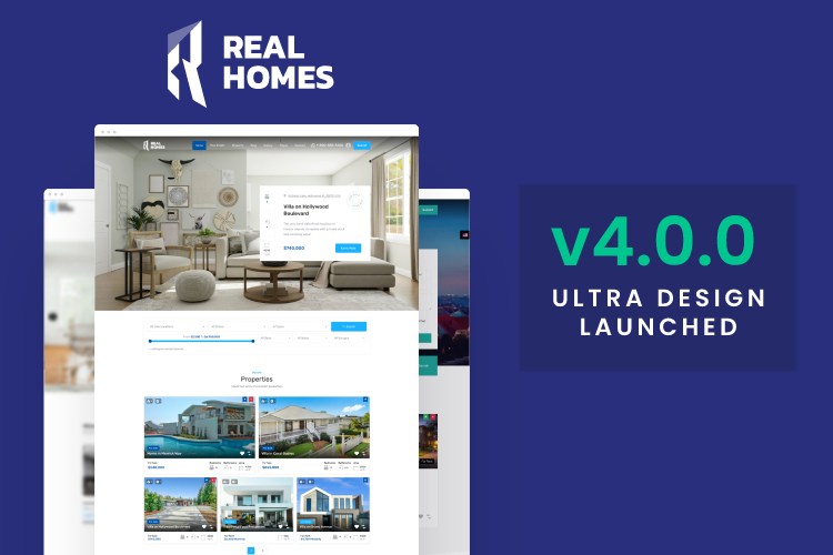 RealHomes v4.0.0 Released - Ultra Design